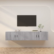 vidaXL Nástenné TV skrinky 2 ks sivé sonoma 100x34,5x40 cm - cena, srovnání