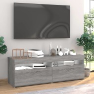 vidaXL TV skrinky 2 ks s LED svetlami sivý dub sonoma 60x35x40 cm - cena, srovnání