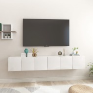 vidaXL Závesné TV skrinky 3 ks lesklé biele 60x30x30 cm - cena, srovnání