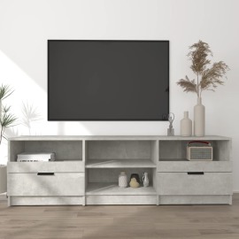 vidaXL TV stolík betónový sivý 150x33,5x45 cm spracované drevo