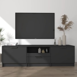 vidaXL TV stolík čierny 140x35x40 cm spracované drevo