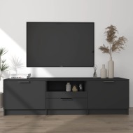 vidaXL TV stolík čierny 140x35x40 cm spracované drevo - cena, srovnání