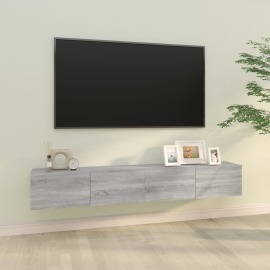 vidaXL Nástenné TV stolíky 2ks dub sonoma 100x30x30cm spracované drevo