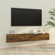 vidaXL TV stolíky 2 ks údený dub 100x30x30 cm spracované drevo - cena, srovnání