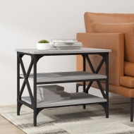 vidaXL Bočný stolík sivý dub sonoma 55x38x45 cm spracované drevo - cena, srovnání