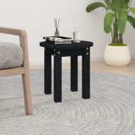vidaXL Konferenčný stolík čierny Ø 35x35 cm borovicový masív - cena, srovnání