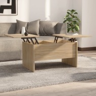 vidaXL Konferenčný stolík dub sonoma 80x50x42,5 cm spracované drevo - cena, srovnání