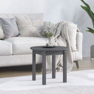 vidaXL Konferenčný stolík sivý Ø 45x40 cm borovicový masív - cena, srovnání