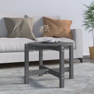 vidaXL Konferenčný stolík sivý Ø 62,5x45 cm borovicový masív - cena, srovnání