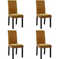 Shumee  Jedálenské stoličky 4 ks hnedé zamat, 336890 - cena, srovnání