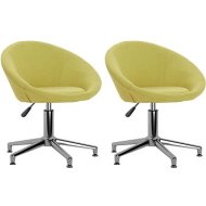 Shumee  Otočné jedálenské stoličky 2 ks zelené textil, 330457 - cena, srovnání