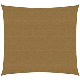 Shumee  Stínící plachta 160 g/m2 taupe 3,6 x 3,6 m HDPE (311385)