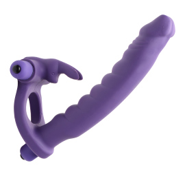 Frisky Double Delight Vibrating Rabbit C-Ring