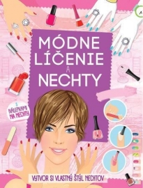 Módne líčenie a nechty (s nálepkami na nechty)