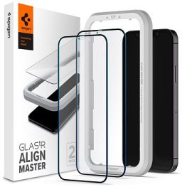 Spigen Glas tR ALM FC Black 2P iPhone 12 mini