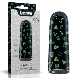 Lovetoy Rechargeable Glow-in-the-dark Heart Massager