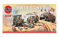 Airfix Classic Kit VINTAGE military A01305V - 25pdr Field Gun & Quad - cena, srovnání