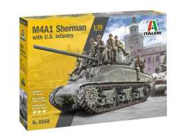 Italeri Model tank 6568 - M4A1 Sherman with U.S. Infantry