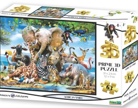 Clementoni 3D puzzle - Afrika úsmev 63 ks