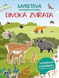 Sametová samolepková knížka Divoká zvířata