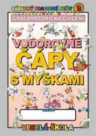 Vodorovné čáry s myškami (grafomotorická cvičení)