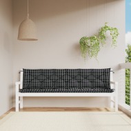 vidaXL Podložka na záhradnú lavičku čierne kocky 200x50x7 cm látka - cena, srovnání