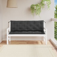 vidaXL Podložky na záhradnú lavičku 2ks čierne kocky 150x50x7 cm látka - cena, srovnání