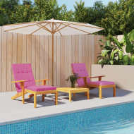 vidaXL Podušky na terasové stoličky 2 ks ružové oxfordská látka - cena, srovnání