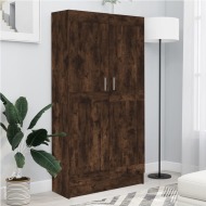 vidaXL Regál Smoked Oak 82,5x30,5x150 cm odvodený výrobok z dreva - cena, srovnání