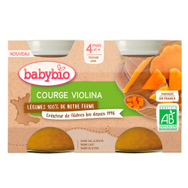 Babybio Tekvica Violina z našej vlastnej ekofarmy 2x130g