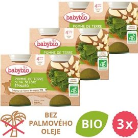 Babybio Zemiaky so špenátom 3x 2x130g