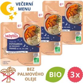 Babybio Tekvicová polievka s paštrnákom 3x190g