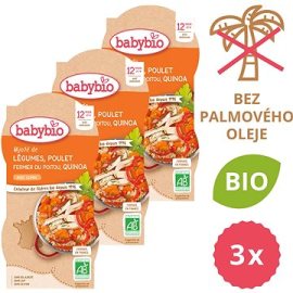 Babybio Zelenina s kuraťom a quinoa 3x 2x200g