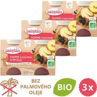 Babybio Jablko a čučoriedky 3x 2x130g - cena, srovnání