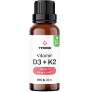 Trime Vitamín D3 & K2, 1000 IU 30ml - cena, srovnání