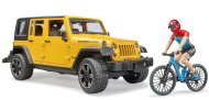 Bruder 02543 JEEP Wrangler Rubicon, horský bicykel a cyklista - cena, srovnání