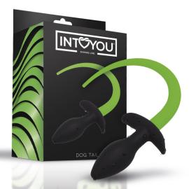 Intoyou Shining Line Glow in the Dark Dog Tail Butt Plug