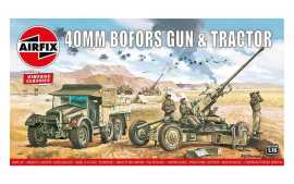 Airfix Classic Kit VINTAGE military A02314V - Bofors 40mm Gun & Tractor