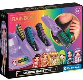 Clementoni Rainbow High - Vlasový make up - Módny dúhový účes