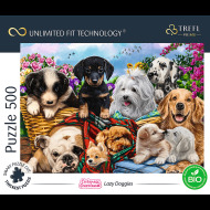 Trefl Prime puzzle 500 UFT - Leniví psíkovia - cena, srovnání