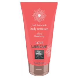 Shiatsu Love Lubricant Edible Strawberry 75ml