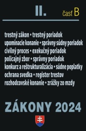 Zákony 2024 II/B - Trestné právo a súdne spory