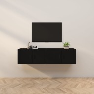 vidaXL Nástenné TV skrinky 2 ks čierne 80x34,5x40 cm - cena, srovnání