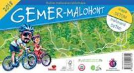 Gemer - Malohont - ručne maľovaná cyklomapa 2018