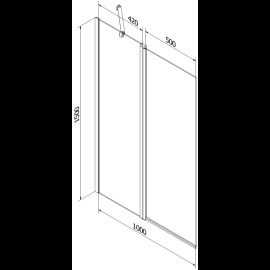 Mexen Cubik vaňa 150x70cm 550315070X9410117070