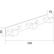 Mexen Trojitý háčik na ručník 709263-00 - cena, srovnání
