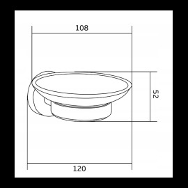 Mexen Remo Miska na mydlo 7050739-60