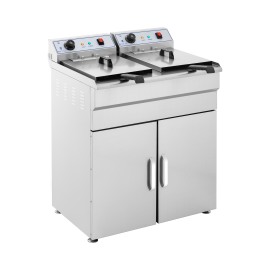 Royal Catering Fritéza - elektrická - 2 x 16 l 400V - spodná skrinka