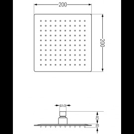 Mexen Slim 79120-00 sprcha