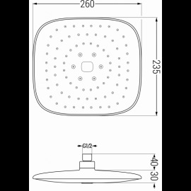 Mexen D-22 79722-00 sprcha